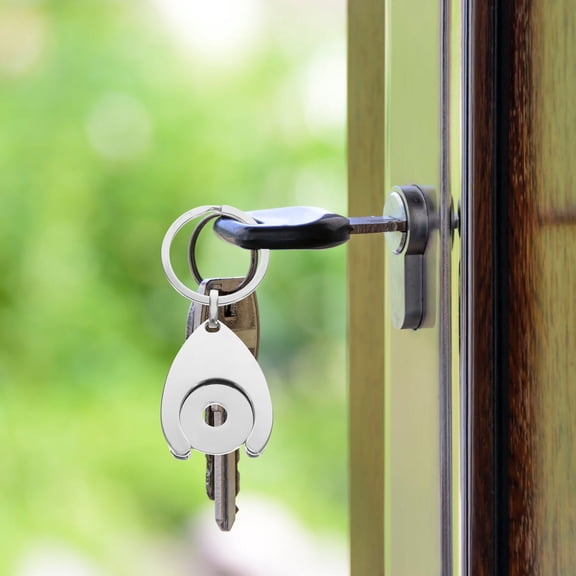 Niceauty Shopping Keychain Metal Key Holder 2Pcs