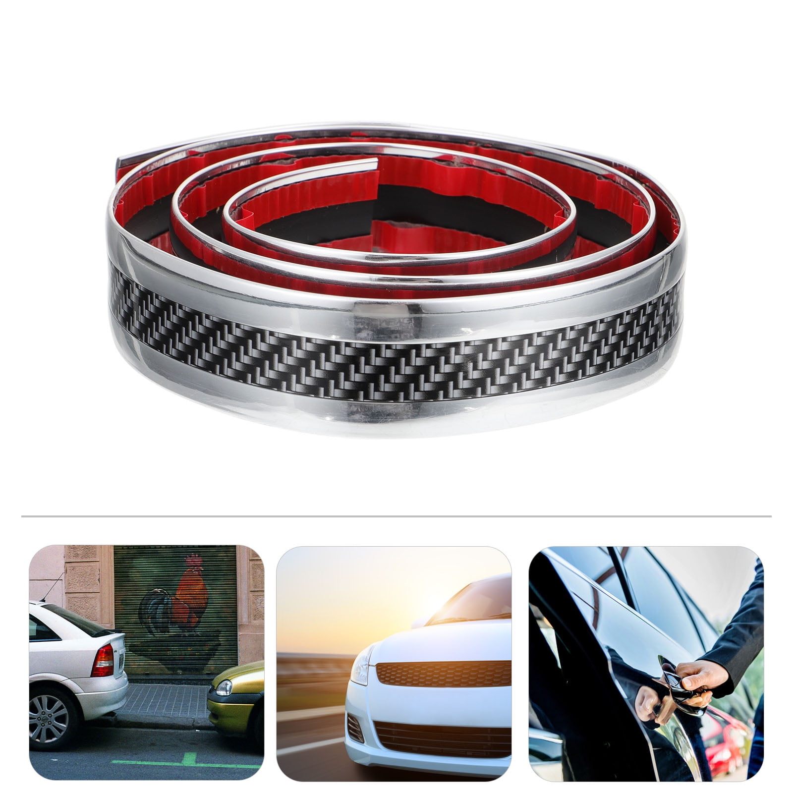 Niceauty Vehicle Door Sill Stickers 2Set Classic Style Anti Collision ...