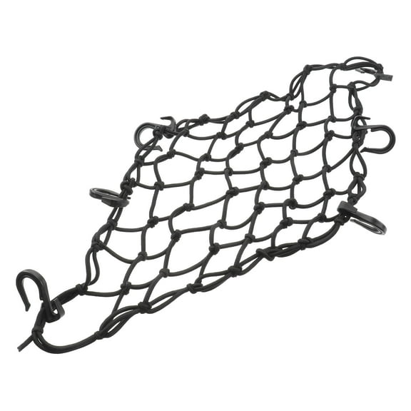 Niceauty Adjustable Black Mesh Car Cargo Net for Trunk and Motorcycle Tank Storage