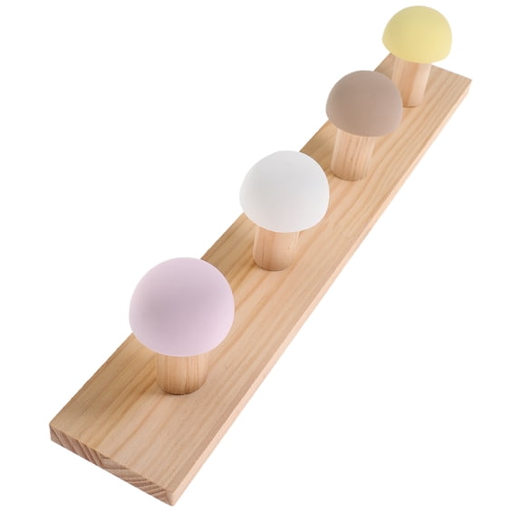 Niceauty 1 Set Wood Coat Hook Multi Wood Heavy Duty Wall Hooks Home Supply