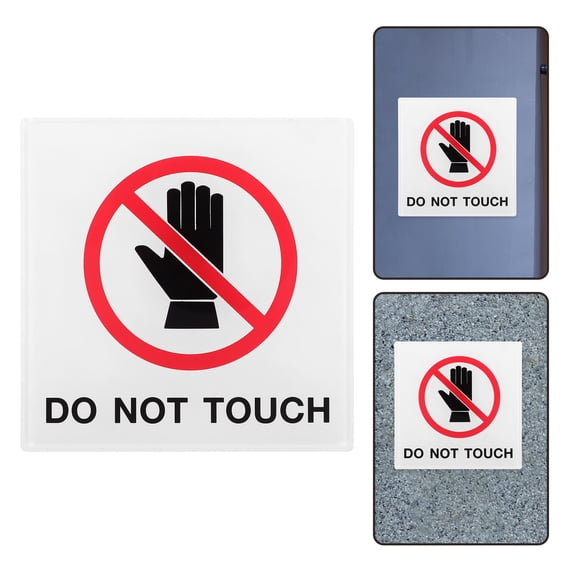Niceauty Safety Labels Do Not Touch Sign Acrylic Multi 1Pcs