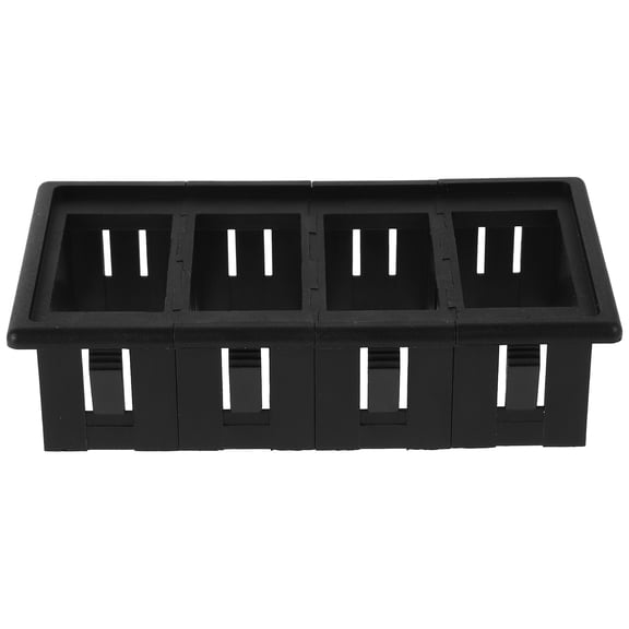 Niceauty Sleek Black Automotive Switch Panel Holder for Car and Yacht Use