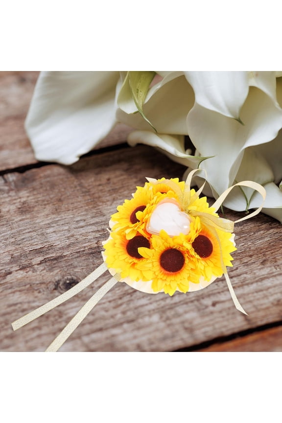 Wedding Cushion Ring Pillow Polyester Ring Protection for Women 1Set