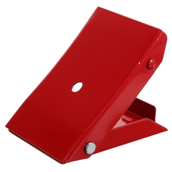Niceauty Wheel Chocks For Travel Trailers Steel Red Prevent Tire Slippage 1Pcs