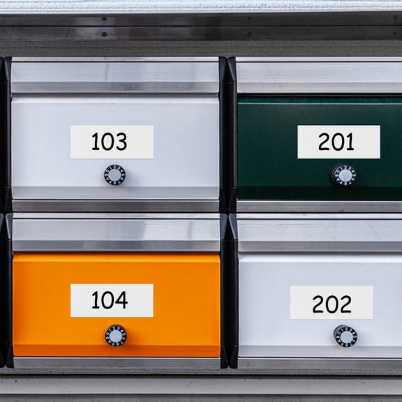 Niceauty Reusable White Magnetic Erasable Labels with Magnetic Backing for Office Organization
