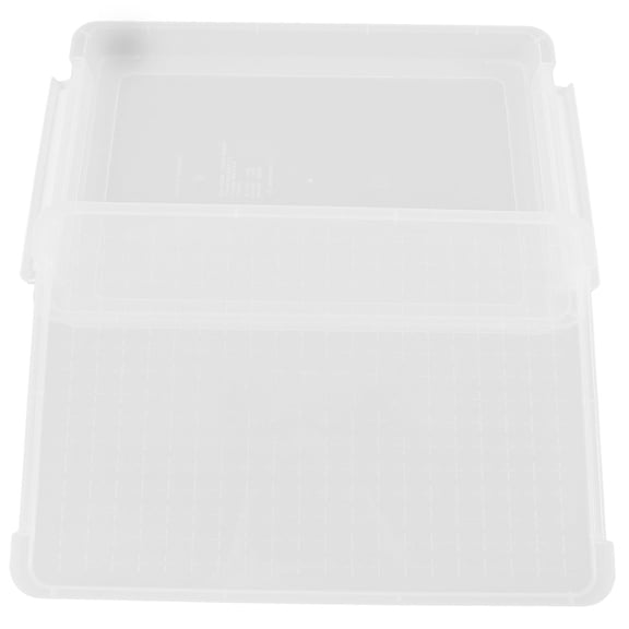 Niceauty White File Organizer Box for Storage Perfect for Home Office School Travel 12.6 x 10.6 x 4.3 Inches
