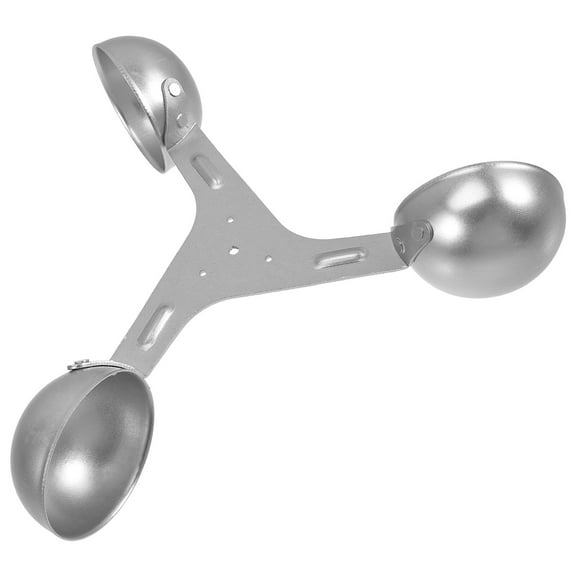 Niceauty Wind Meter Anemometer Cup Silver Airflow Meter Weather Observation 1Pcs