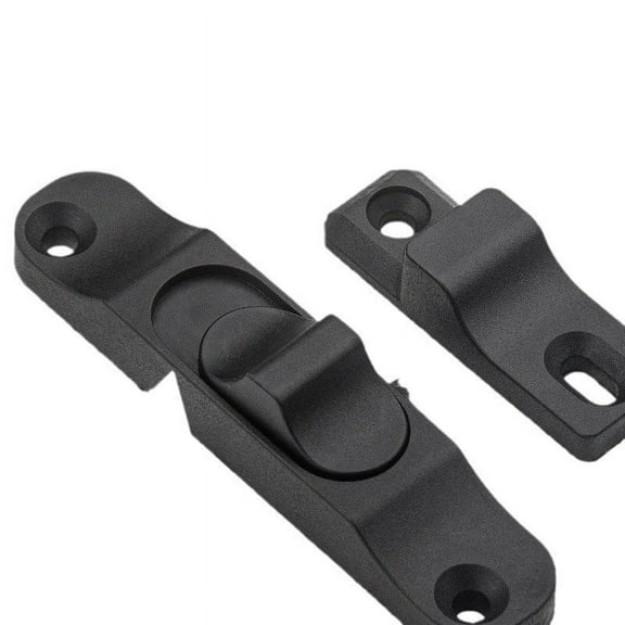 Niceauty Stainless Steel Sliding Screen Door Lock Black Adjustable Window Security Latch