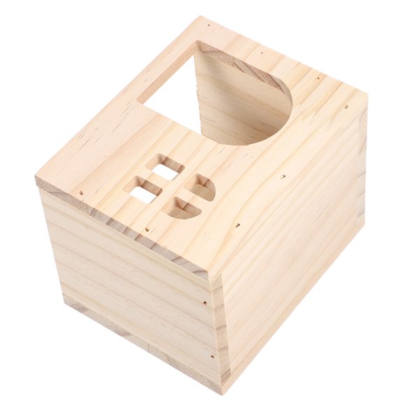 Niceauty Practical Design Hamster Wooden Hut Multi Animal Habitat 1Set