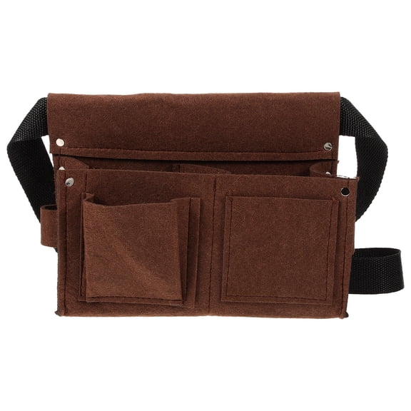 Niceauty Fiber Material Tool Belt Bag in Coffee Color with Adjustable Waist for Carpentry