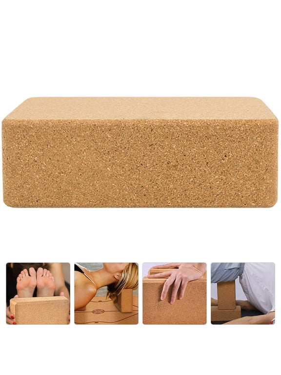 Yoga Block Natural Oak Lightweight Fitness Training Tool for