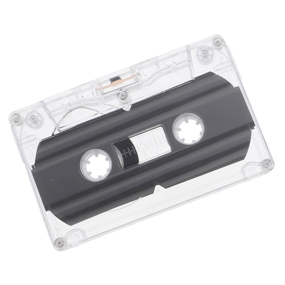 Niceauty Blank Cassette Tape for Recording with Clear Hard Case 30 Minutes