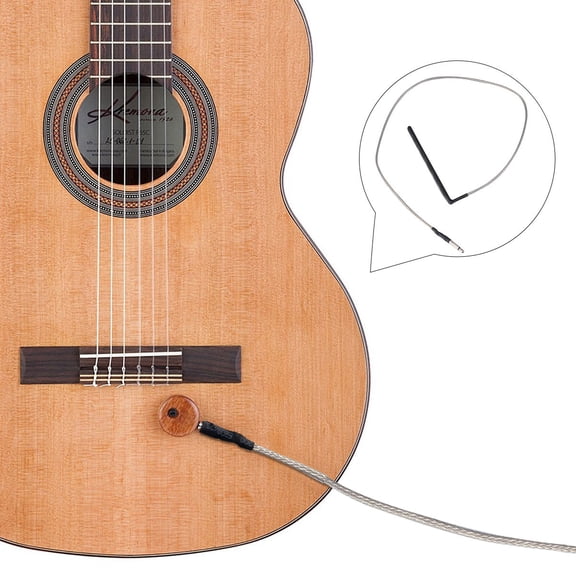 Niceauty undersaddle classical guitar pickup Guitar Pickup Stick Metal Silver 1Pack