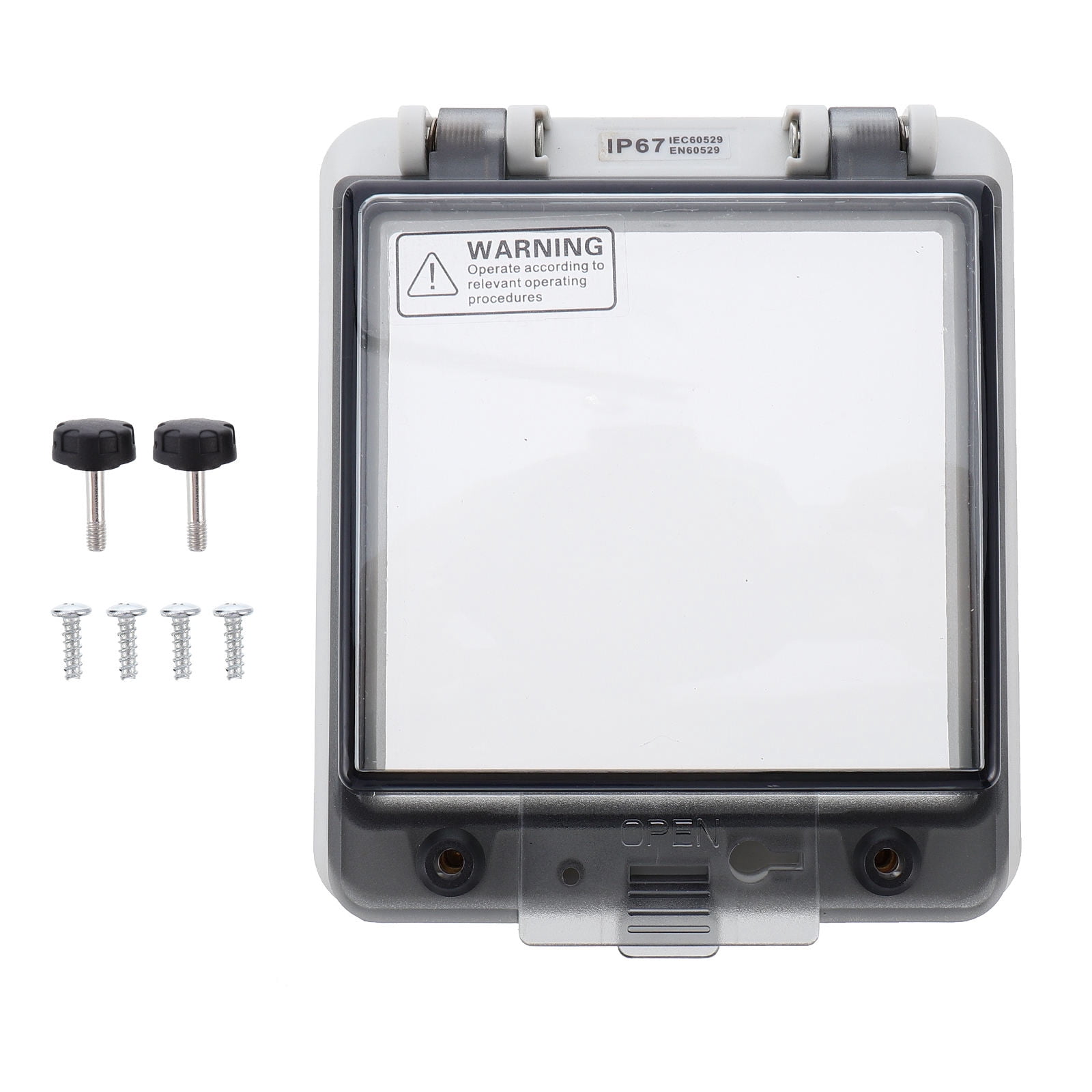 Niceauty waterproof electrical box Circuit Breaker Distribution Box Grey 1Pack