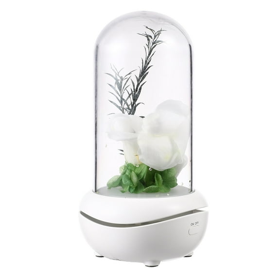 Niceauty Elegant Eternal Flower Humidifier with Mist and LED Light for Bedroom