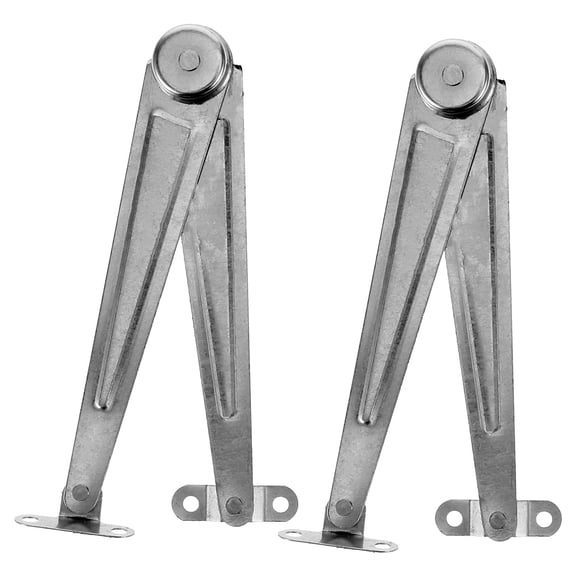 Niceauty 2Pcs Cabinet Door Support Rods Iron Silver Foldable Adjustable Support for Homeowners