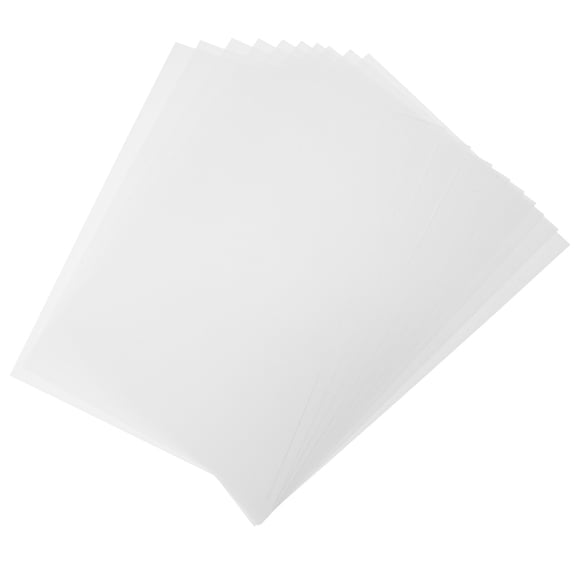 Niceauty 10Pcs White Frosted PVC Sheet Hard Plastic Film for Versatile Home Decor and Craft Applications