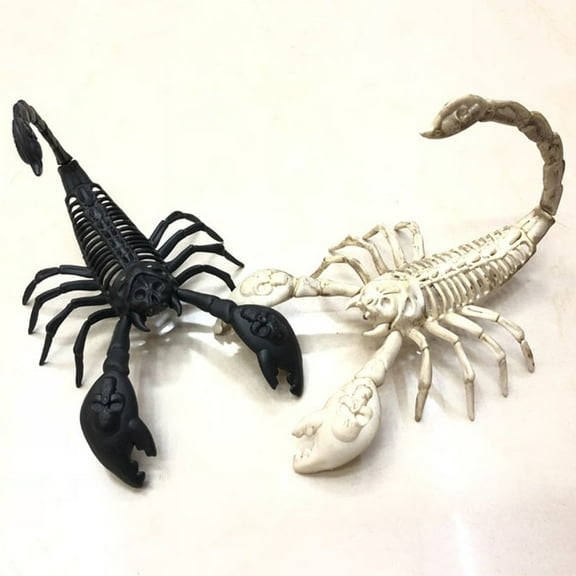 Niceauty Bugs Figurines Decorative Plastic Scorpion Black 1Pcs