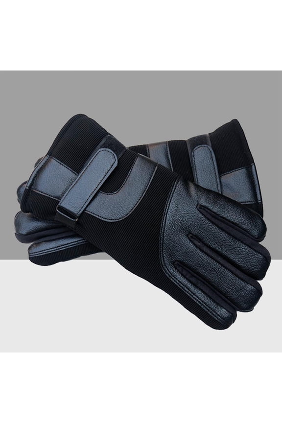 warm gloves for touchscreen devices Black 2Pcs Windproof Average Size