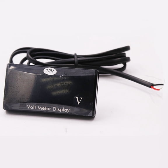 Niceauty Dc 12V Volt Meter Gauge Red Motorbike Voltmeter with LED Display and Weather Resistant