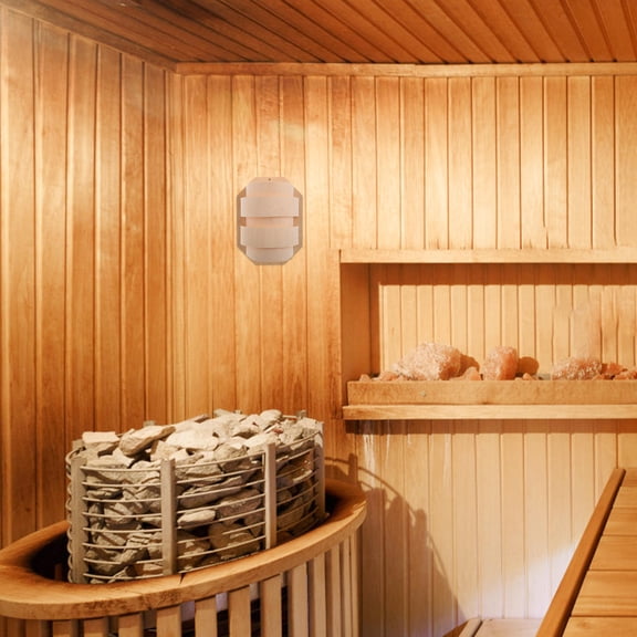 Niceauty Simple Lampshade Sauna Light Bulb Khaki 1Pack