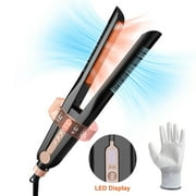 NICEBAY by SKIMI Airflow Styling, Hair Straightener, 1 inch Curling Wand Cool Air Vent, Flat Iron, Universal Voltage