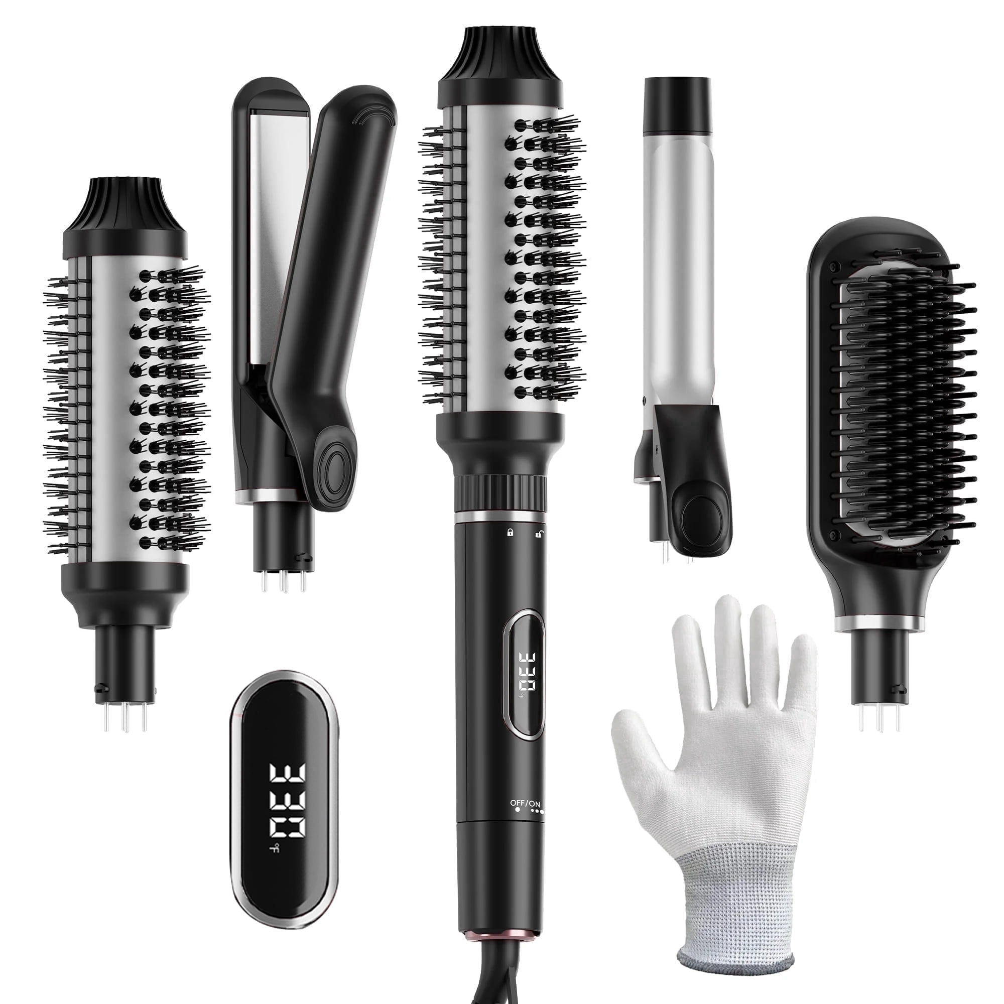 NEW Hair Wand with Attachments Lustrum 5-in-1 Curling Wand - Nigel Beauty main image 3