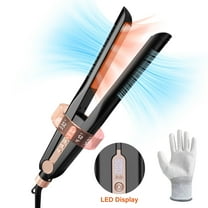 Nicebay Airflow Styling, Hair Straightener, 1 inch Curling Wand Cool Air Vent, 5 Temp, Dual Voltage