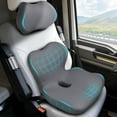 thumbnail image 1 of Nicecastle Ergonomic Seat Cushion with Lumbar Support Pillow, Memory Foam for Tailbone and Back Pain Relief - Comfort for Car, Office Chair, Truck Driving - Non-Slip Washable for All Day Sitting, 1 of 7