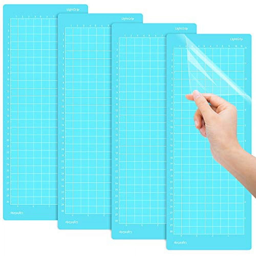 Nicecho LightGrip Adhensive Cutting Mat 12x4.5 for Cricut Joy Machine 4Pcs Nonslip Replacement