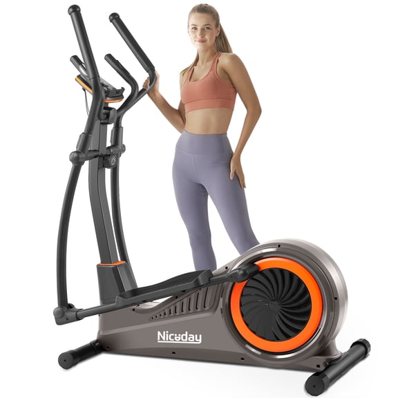 Niceday Elliptical Exercise Machine, Elliptcal Machine for Home, 16IN Stride Elliptical Machine, Elliptcal Training Machine with 16 Level Resistance, 400LBS Loading Capacity