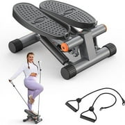 Niceday Steppers for Exercise, Space-saving Stair Stepper with Resistance Bands, Mini Stepper for Home And Offce Use with 300LBS Loading Capacity, Hydraulic Fitness Stepper with LCD Monitor
