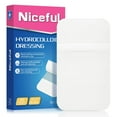 thumbnail image 1 of Niceful 20 Packs Hydrocolloid Bandages Waterproof  2"x4" for Wounds, 1 of 7