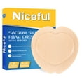 thumbnail image 1 of Niceful Silicone Foam Dressing Waterproof Adhesive Bandage, Beige, 9"x9", 5Pack, 1 of 7