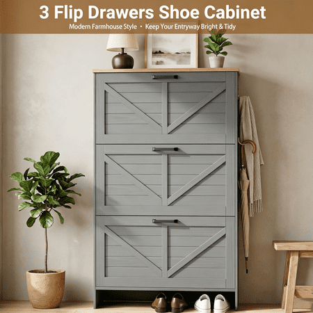 Skyhill Shoe Cabinet 5 Drawer Dresser for Bedroom, Small Dresser for Kids Storage Dresser with Wooden Top & Aluminum Frame