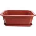 thumbnail image 1 of Nicehomfit Oval Large Bonsai Flowerpot Plastic Brown for Practical Plant Storage, 1 of 8