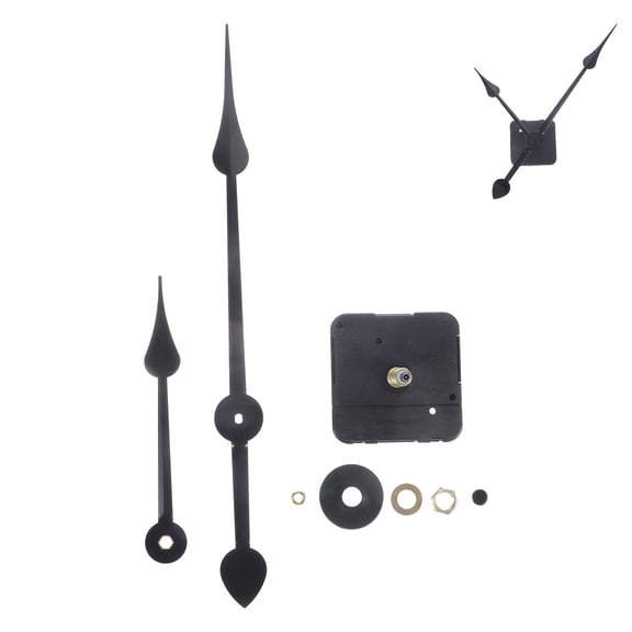 Nicehomfit 1Set Wall Clock Movement Kit with High Torque and Black Clock Hands