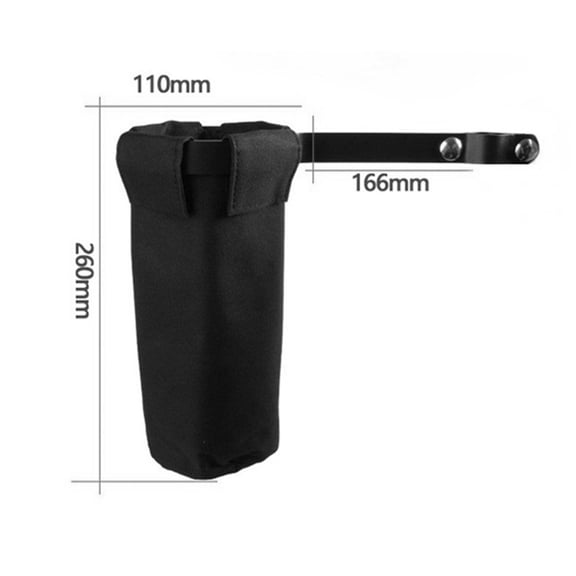 Nicehomfit 1 Set Drumstick Storage for Drummers Oxford Cloth Black Container Design