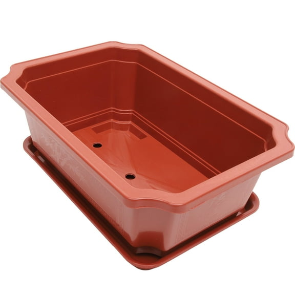 Nicehomfit Large Plastic Bonsai Plant Pot for Indoor and Outdoor Decoration - 1 Set