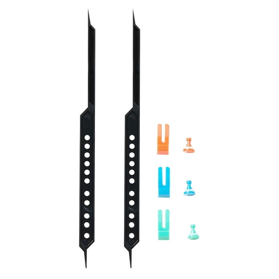 Nicehomfit 1 Set of Drawing Scale Tool Black Plastic for Architects and Students