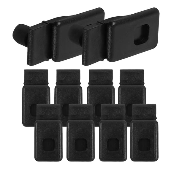 Nicehomfit 10 Pcs Tool Box Latch Black Plastic Fastening For Vehicle Organization