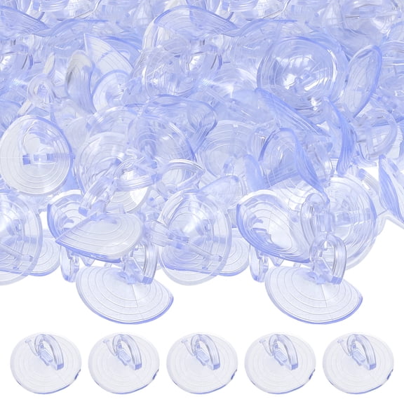 Nicehomfit 100Pcs Small Plastic Suction Cups with Strong Hold for Automotive Sun Visor and Indoor Windows