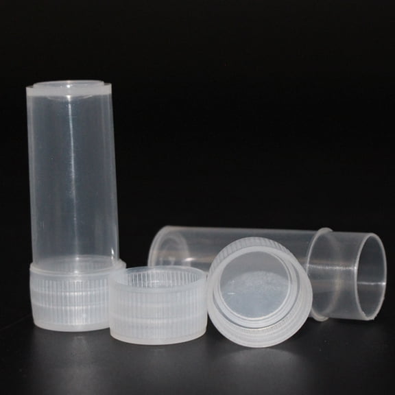 Nicehomfit 100Pcs Transparent Plastic Bottles Storage Box PP Containers for Organizing Small Supplies and Accessories