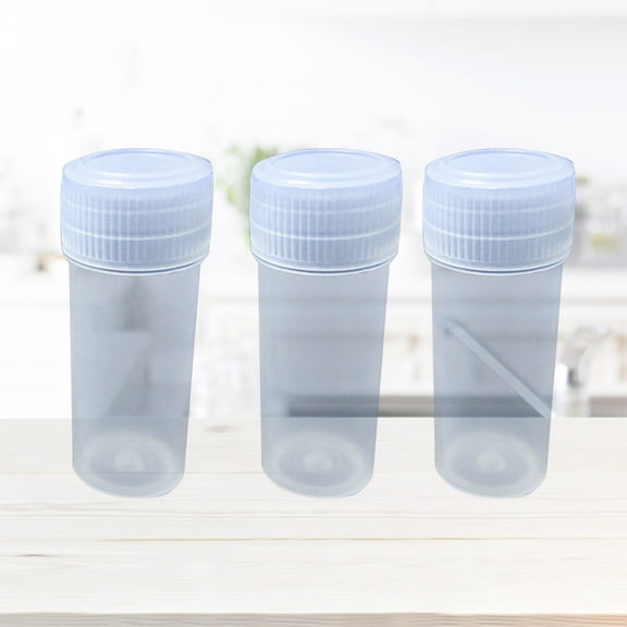 Nicehomfit 100Pcs Transparent Plastic Bottles Clear Storage Containers for Beads Jewelry Pins Organization