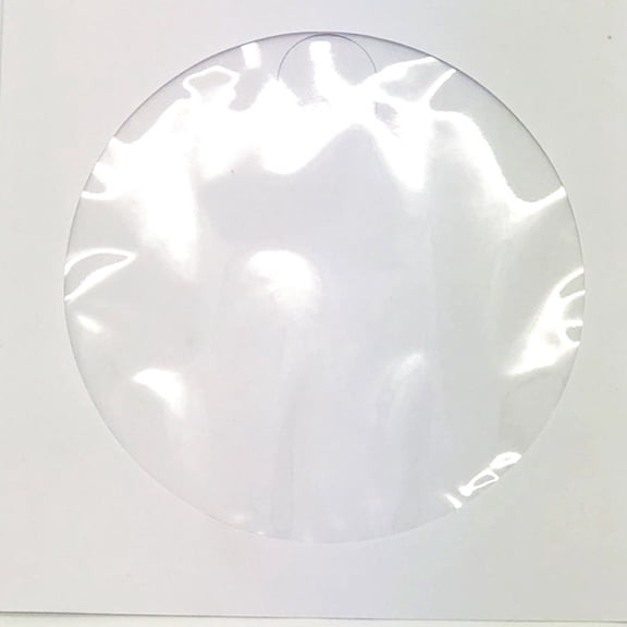 Nicehomfit 100Pcs Portable White Cd Paper Sleeves Soft Case for Film and Music Storage