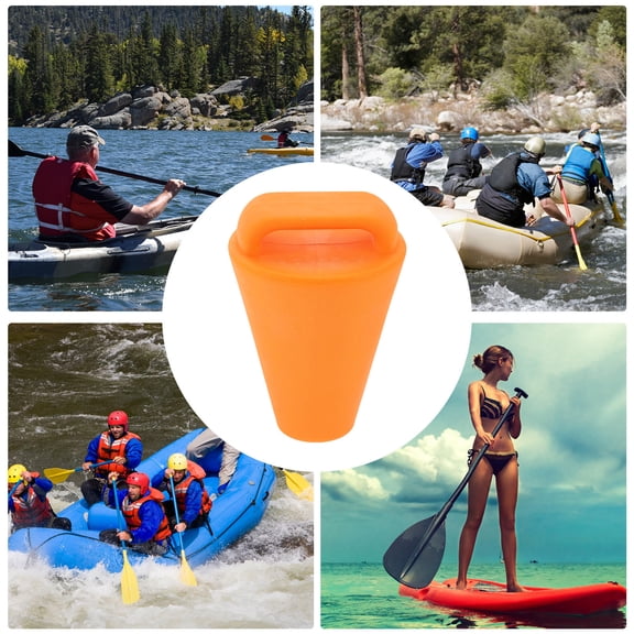 Nicehomfit 10Pcs AntiLeak Drain Plug TPE Orange Round For Kayaking