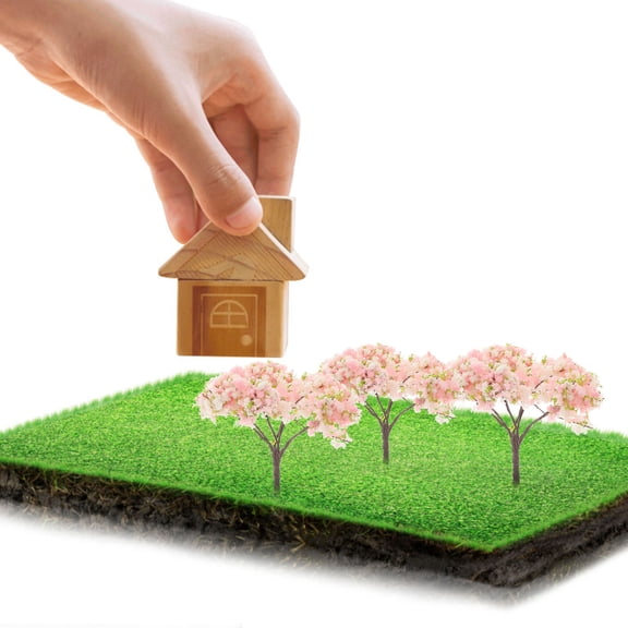 Nicehomfit 10Pcs Artificial Cherry Blossom Centerpiece Decorations for Coffee Table and Windowsill