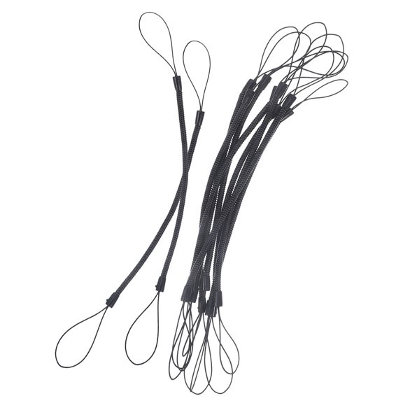 Nicehomfit 10Pcs Black Stylus Lanyard Tether for Handwriting Pens Convenient Carrying