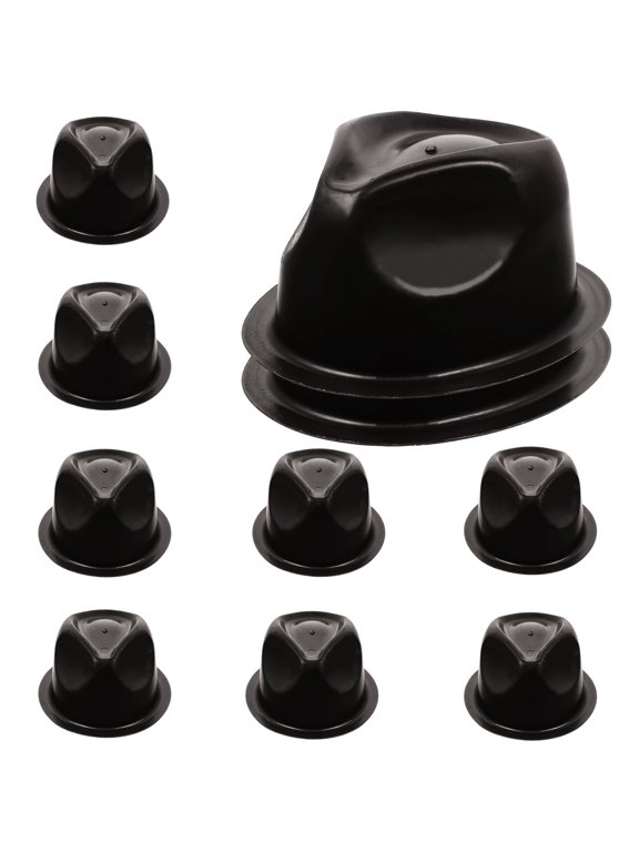 10Pcs Black PVC Hat Stand Portable Hat Display Holder for Home and Shop