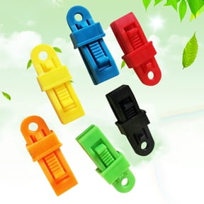 Nicehomfit 10Pcs Durable Nylon Awning Clamps for Tents Strong Grip Waterproof Versatile Colors